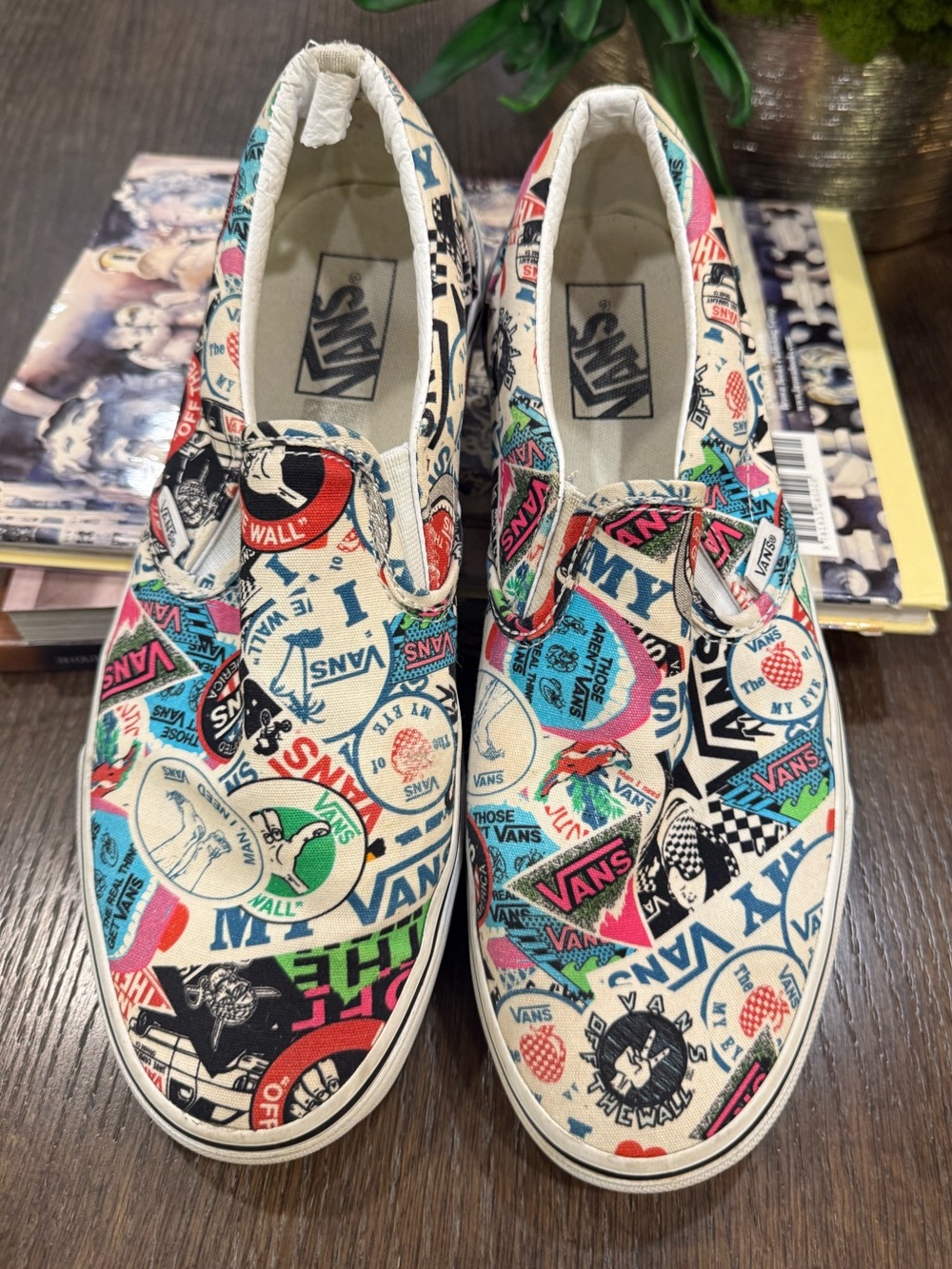 Rare Vans BMX Mash-Up Stickers Slip-On Sneakers - Picture 3 of 12